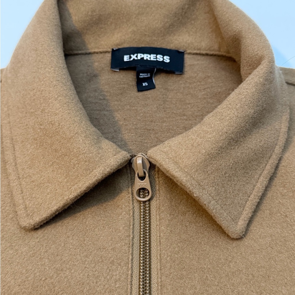 Express Camel Men's Shirt Jacket Size XS - Picture 3 of 8